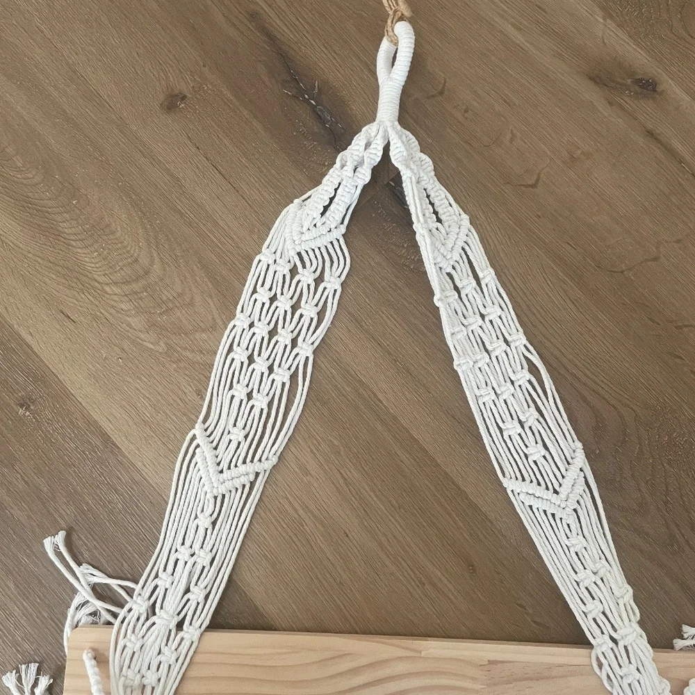 Wooden Floating Hanging Shelf